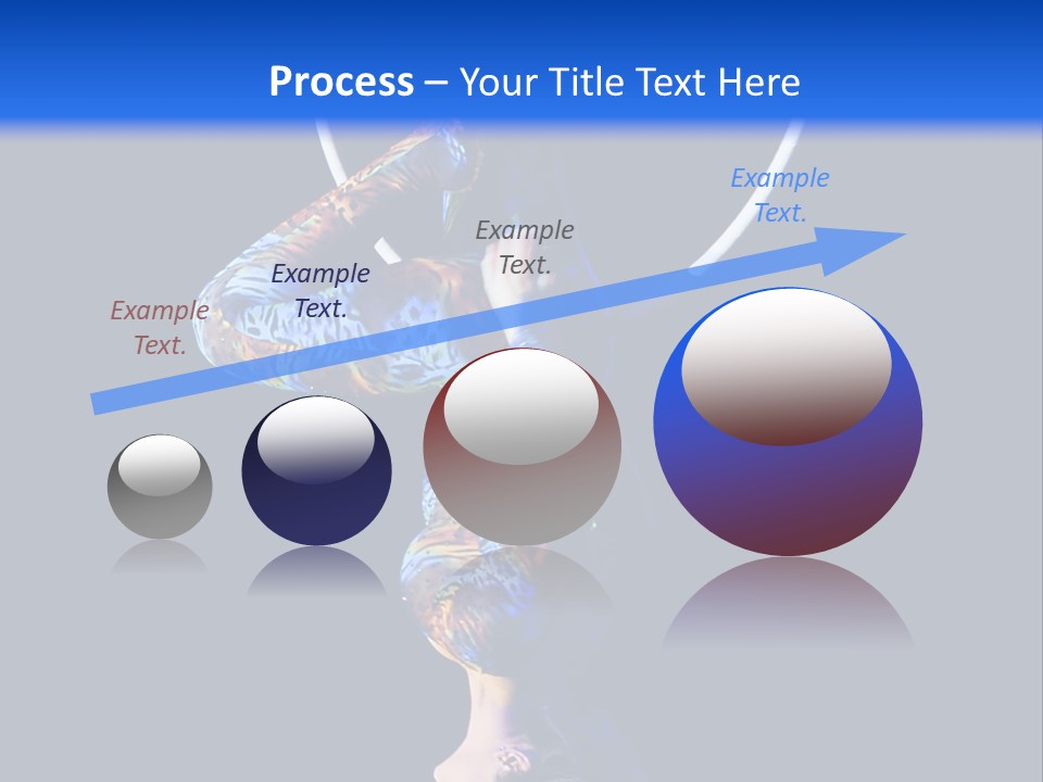 A Woman Doing Aerial Acrobatics On A Hoop PowerPoint Template