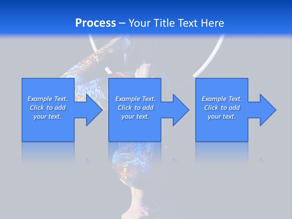 A Woman Doing Aerial Acrobatics On A Hoop PowerPoint Template