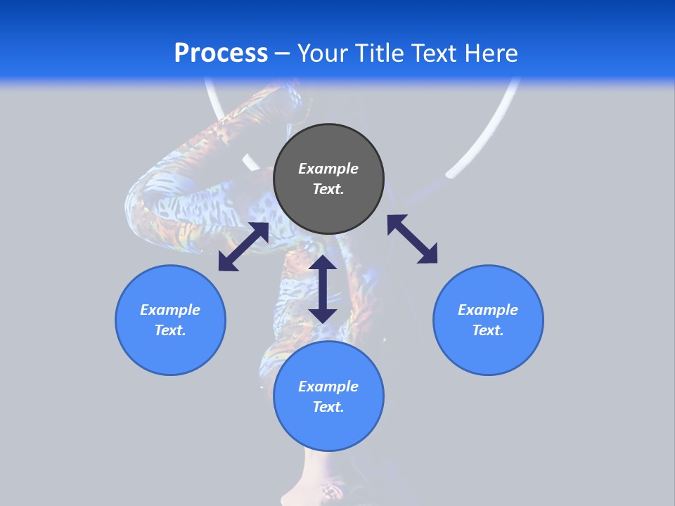 A Woman Doing Aerial Acrobatics On A Hoop PowerPoint Template