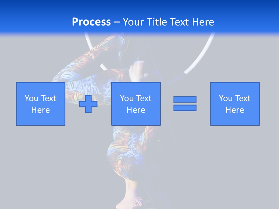 A Woman Doing Aerial Acrobatics On A Hoop PowerPoint Template