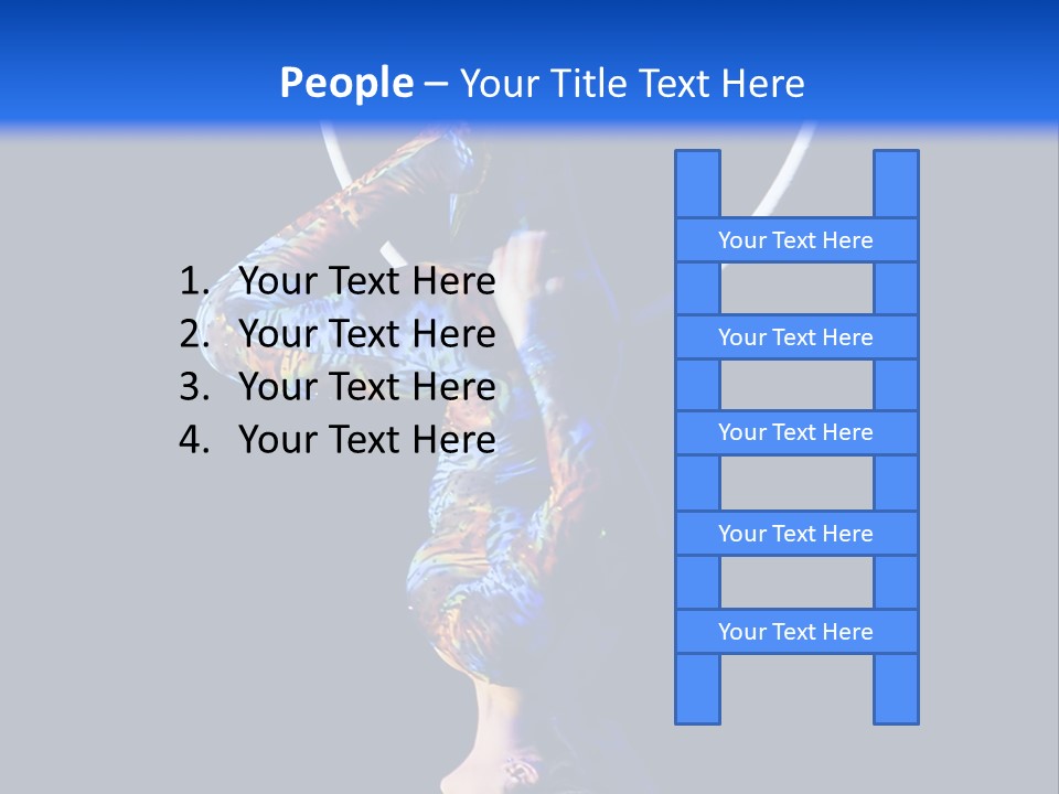 A Woman Doing Aerial Acrobatics On A Hoop PowerPoint Template