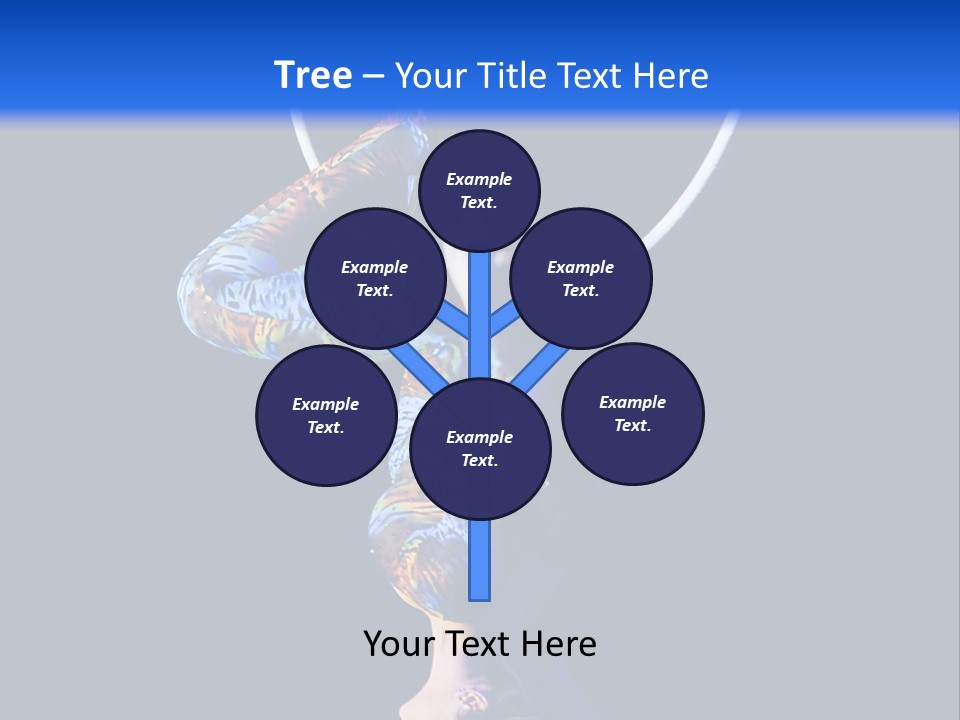 A Woman Doing Aerial Acrobatics On A Hoop PowerPoint Template