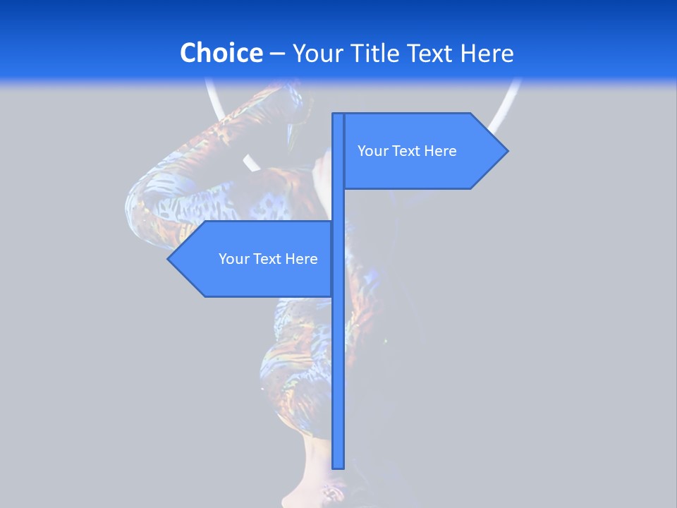 A Woman Doing Aerial Acrobatics On A Hoop PowerPoint Template