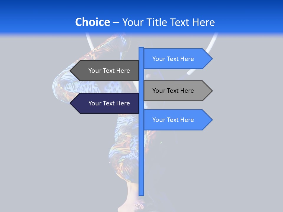 A Woman Doing Aerial Acrobatics On A Hoop PowerPoint Template