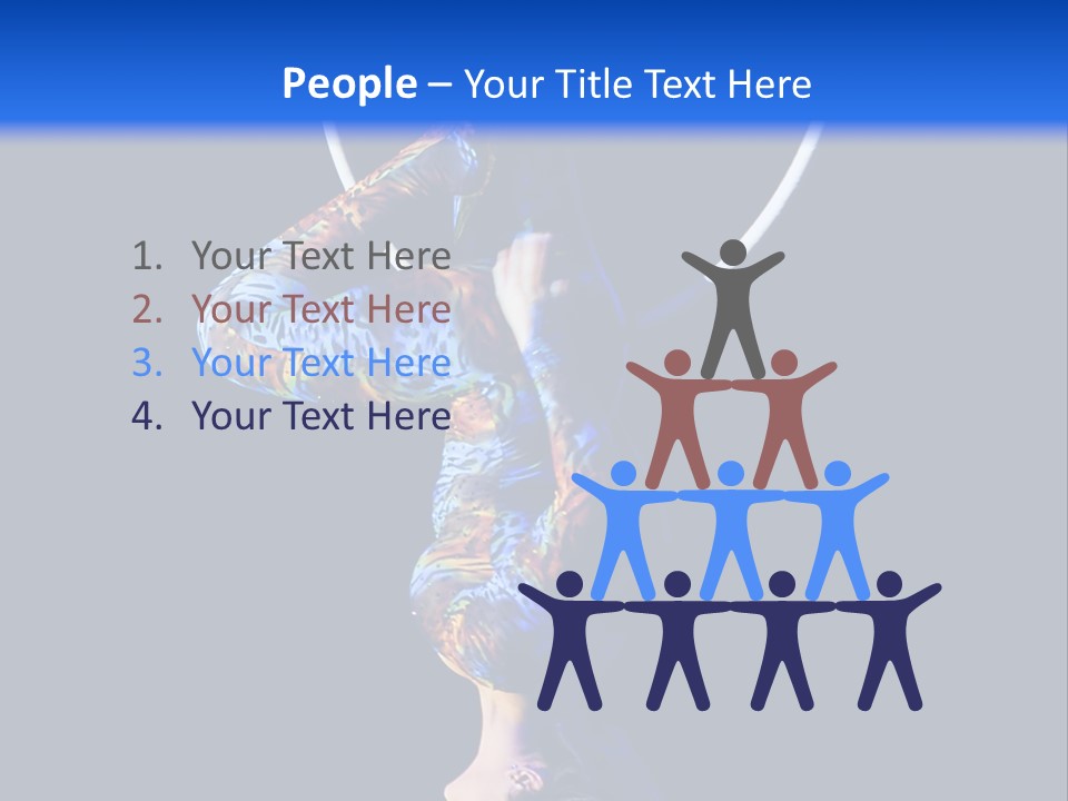 A Woman Doing Aerial Acrobatics On A Hoop PowerPoint Template