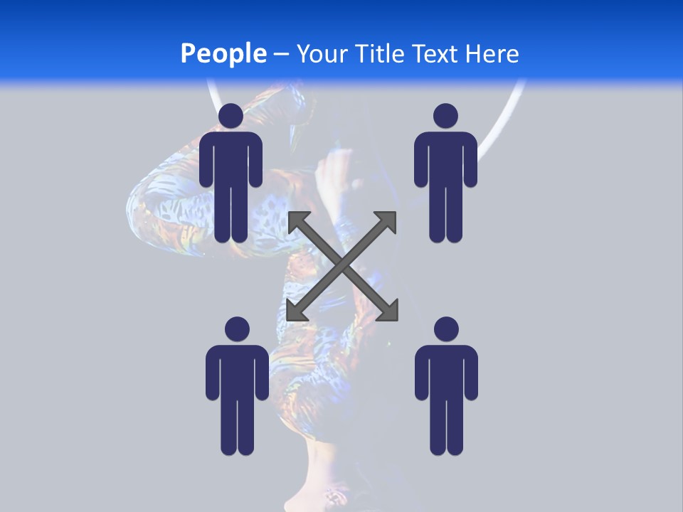 A Woman Doing Aerial Acrobatics On A Hoop PowerPoint Template