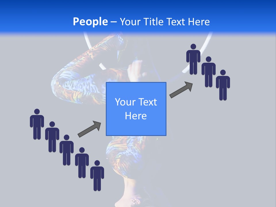 A Woman Doing Aerial Acrobatics On A Hoop PowerPoint Template