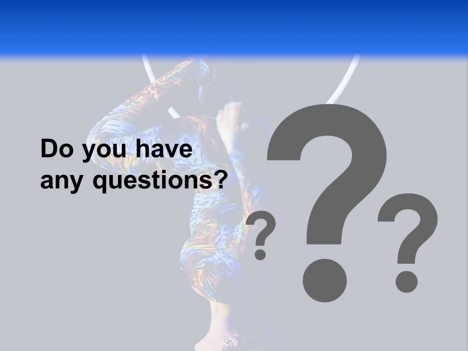 A Woman Doing Aerial Acrobatics On A Hoop PowerPoint Template