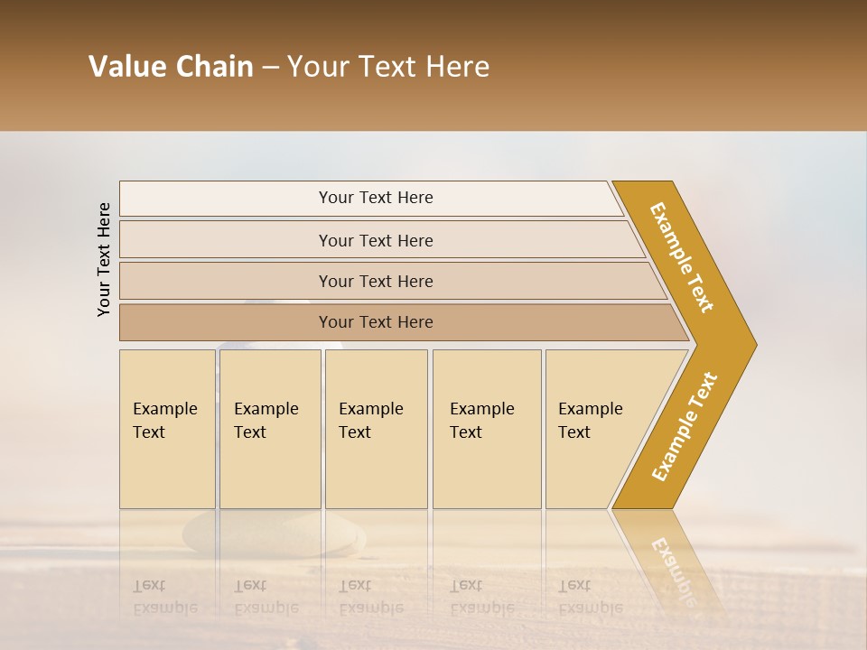 A Stack Of Rocks Sitting On Top Of A Wooden Table PowerPoint Template