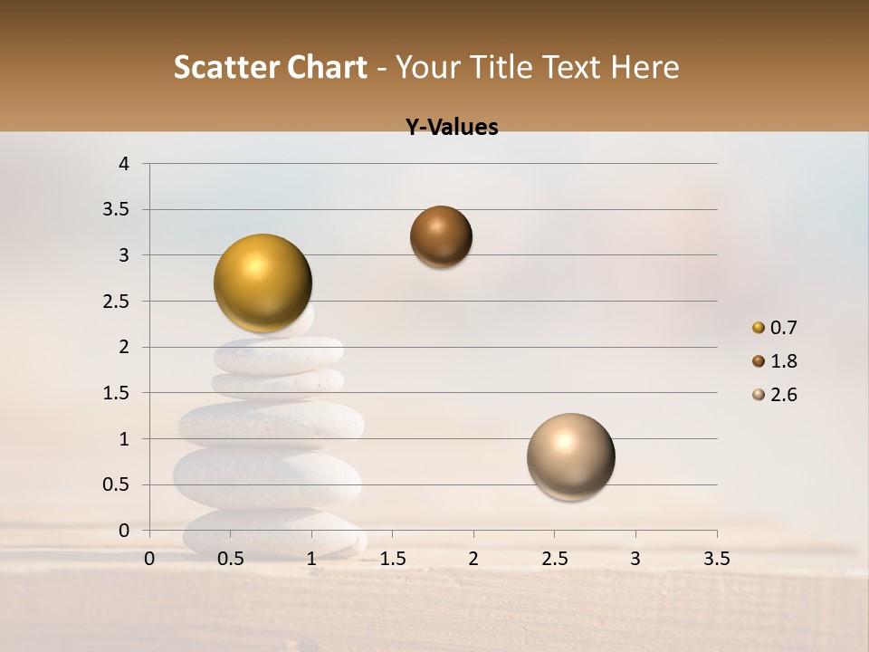 A Stack Of Rocks Sitting On Top Of A Wooden Table PowerPoint Template
