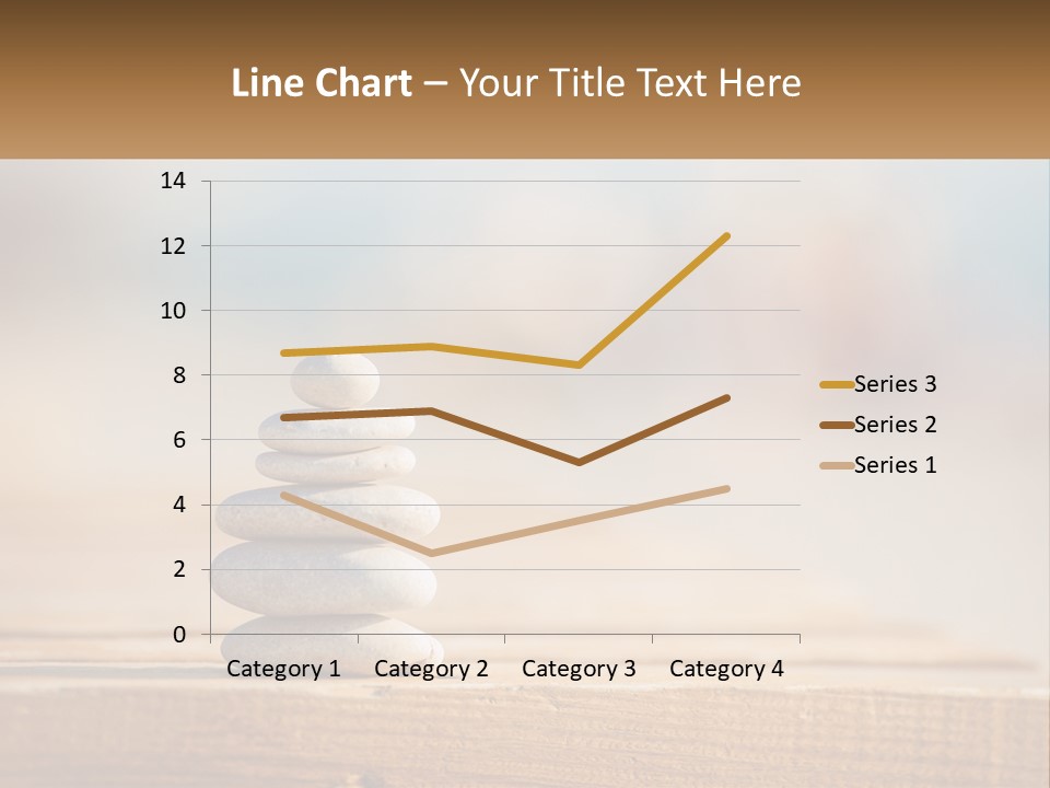 A Stack Of Rocks Sitting On Top Of A Wooden Table PowerPoint Template