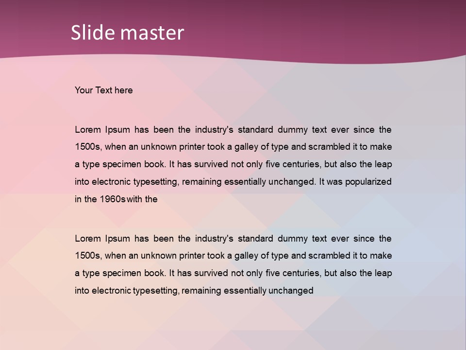 A Colorful Abstract Background With The Words Name Of Presentation PowerPoint Template