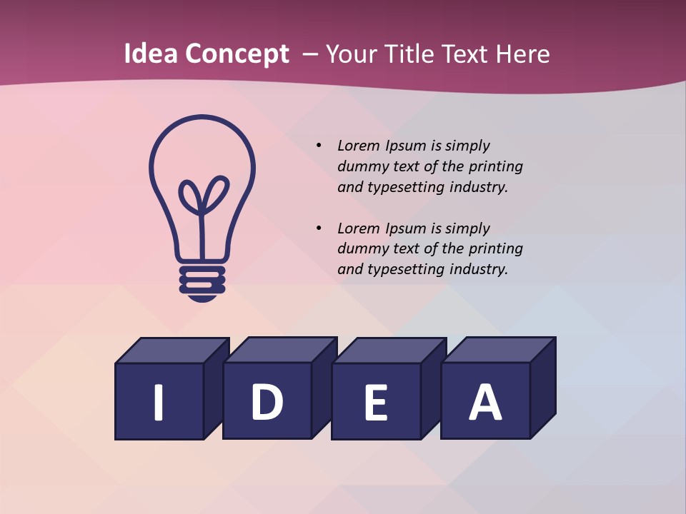 A Colorful Abstract Background With The Words Name Of Presentation PowerPoint Template