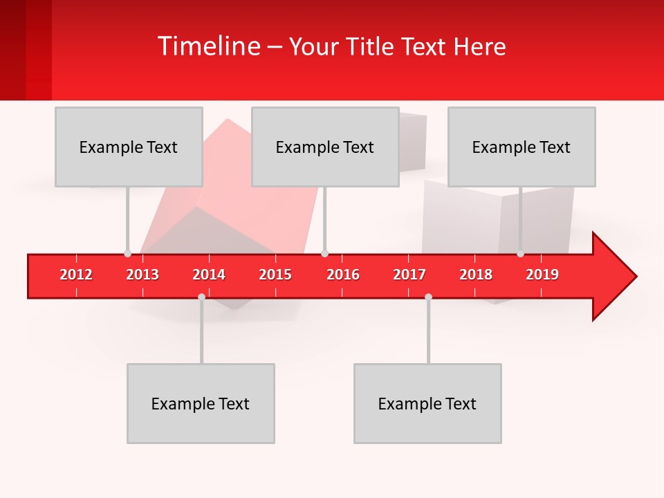 A Group Of Cubes On A White Background PowerPoint Template