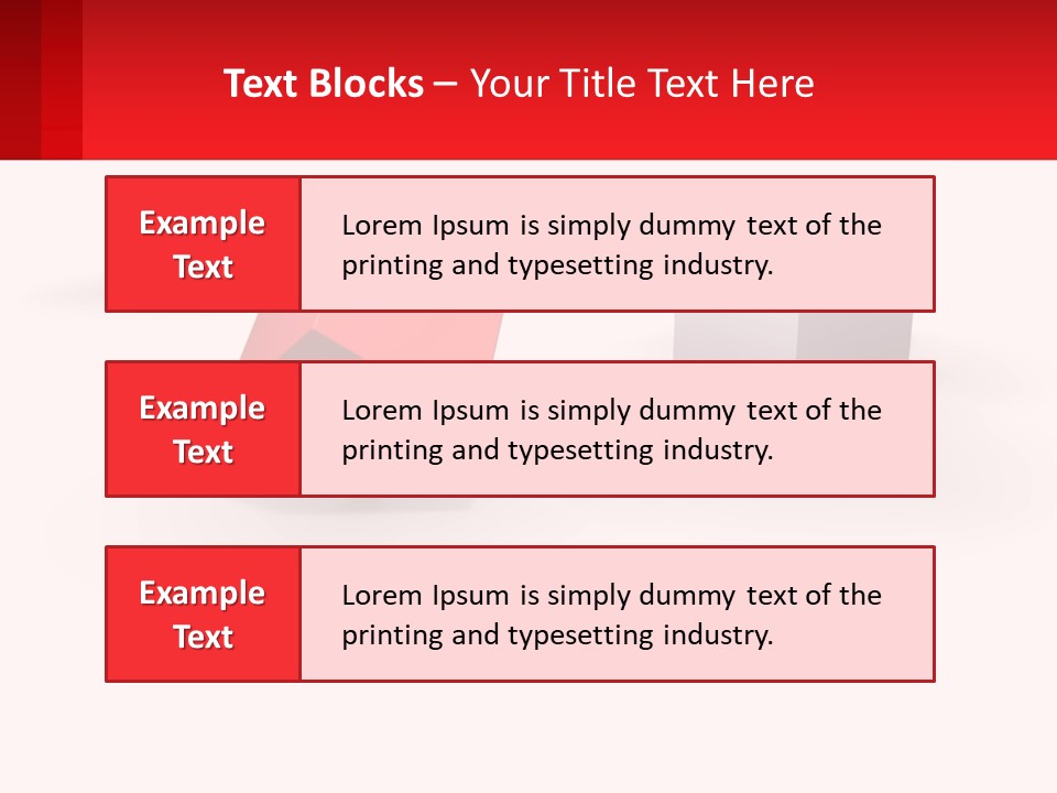 A Group Of Cubes On A White Background PowerPoint Template
