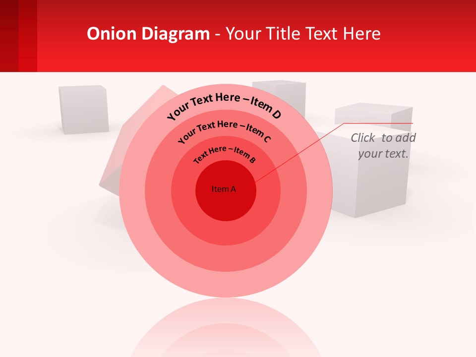 A Group Of Cubes On A White Background PowerPoint Template