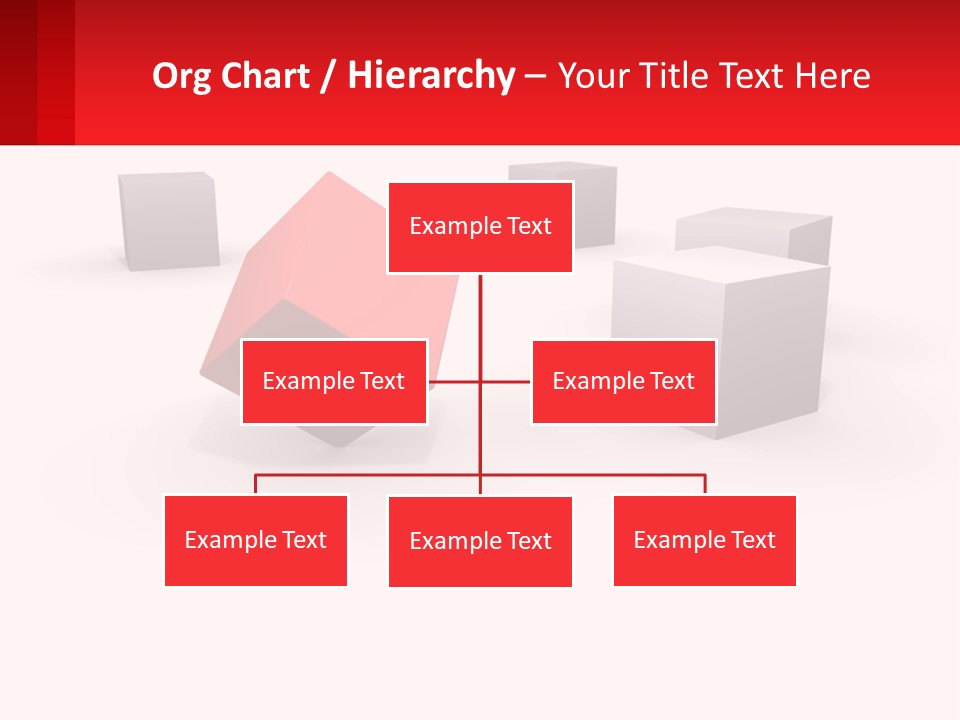 A Group Of Cubes On A White Background PowerPoint Template