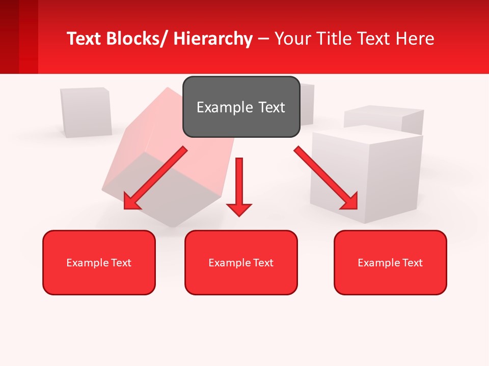 A Group Of Cubes On A White Background PowerPoint Template
