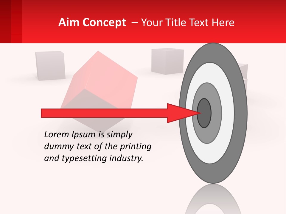 A Group Of Cubes On A White Background PowerPoint Template