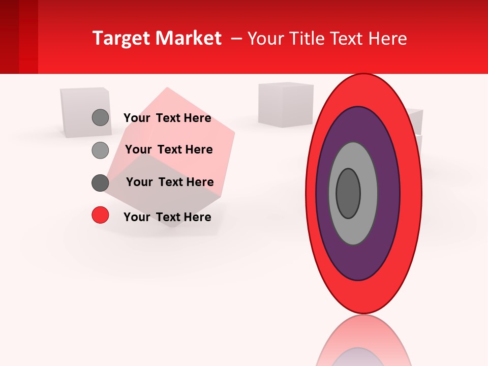 A Group Of Cubes On A White Background PowerPoint Template