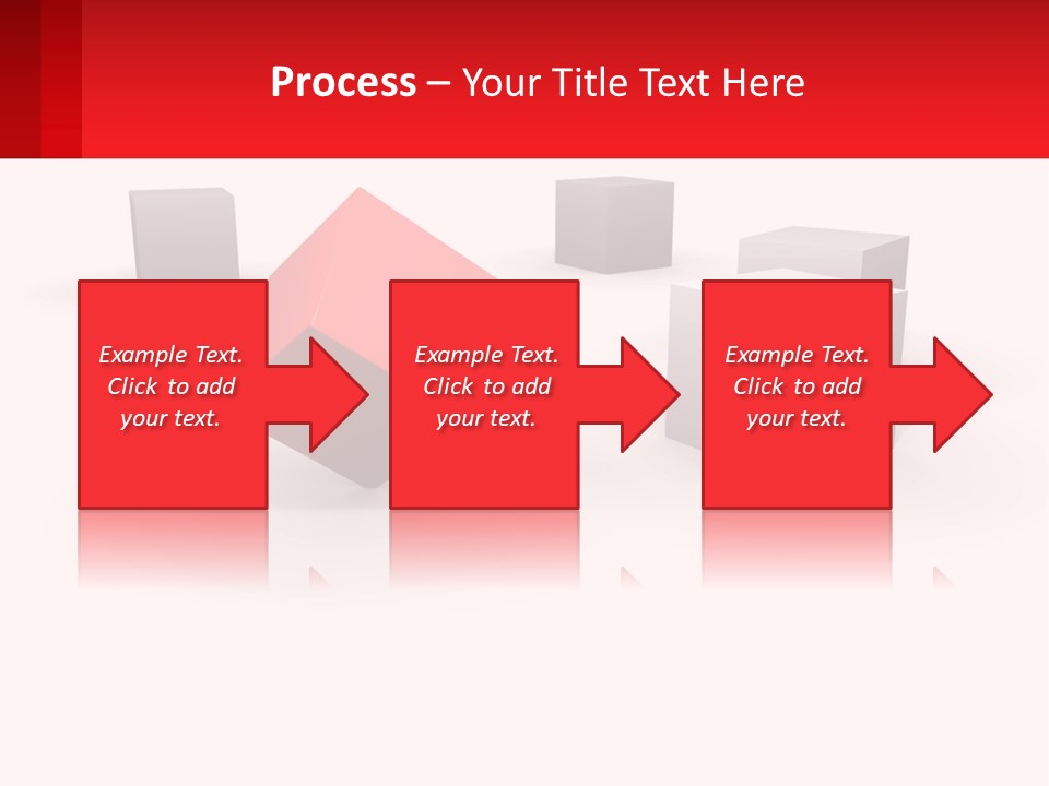 A Group Of Cubes On A White Background PowerPoint Template