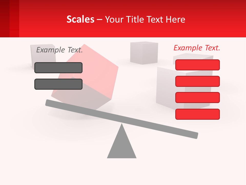 A Group Of Cubes On A White Background PowerPoint Template