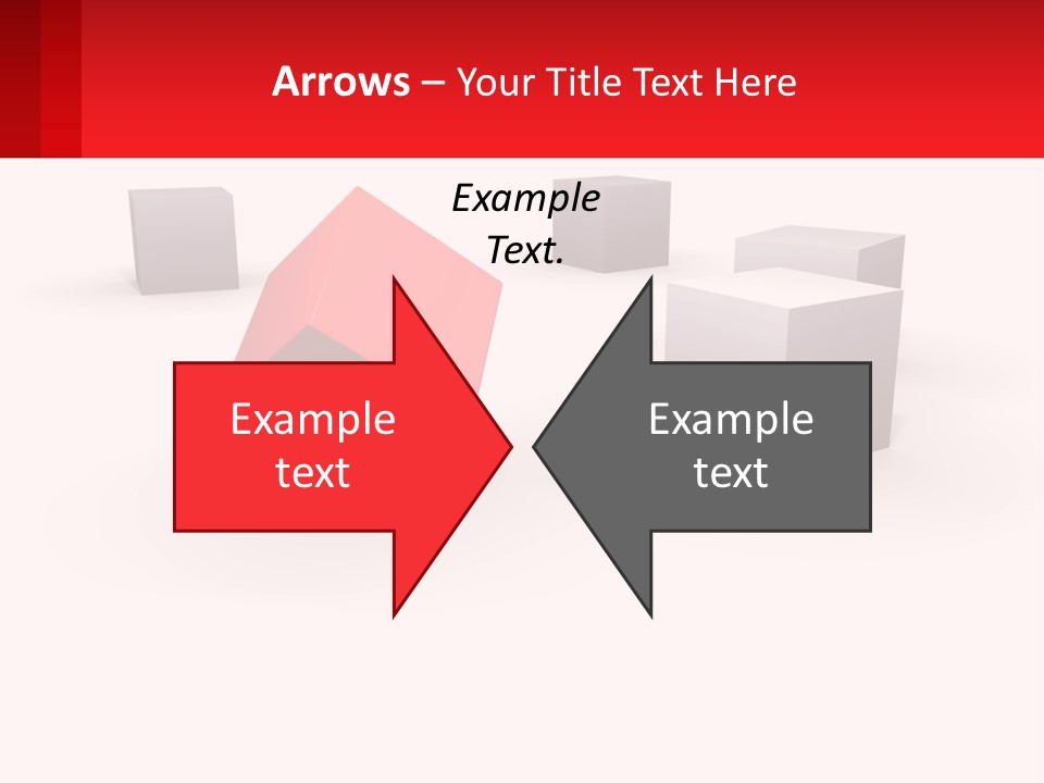 A Group Of Cubes On A White Background PowerPoint Template