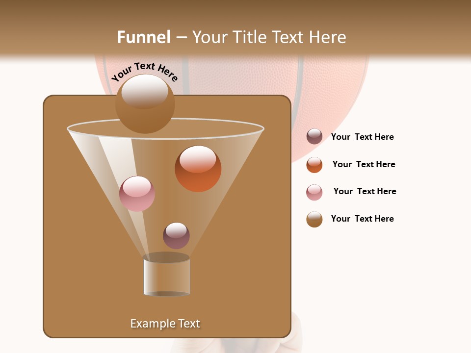 A Hand Holding A Basketball On A White Background PowerPoint Template