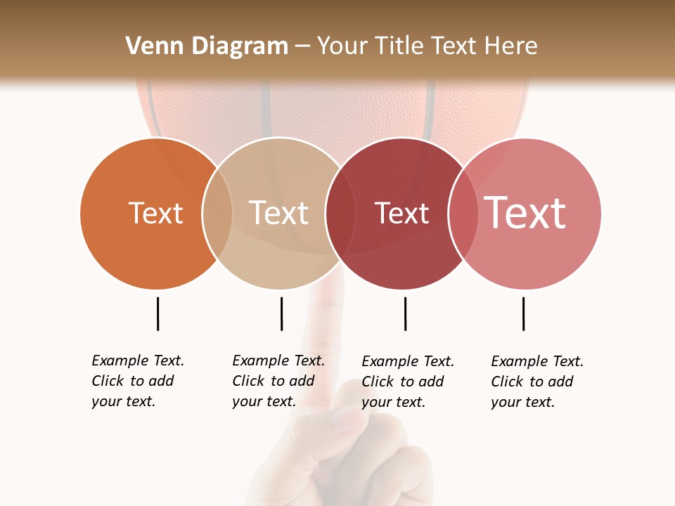 A Hand Holding A Basketball On A White Background PowerPoint Template