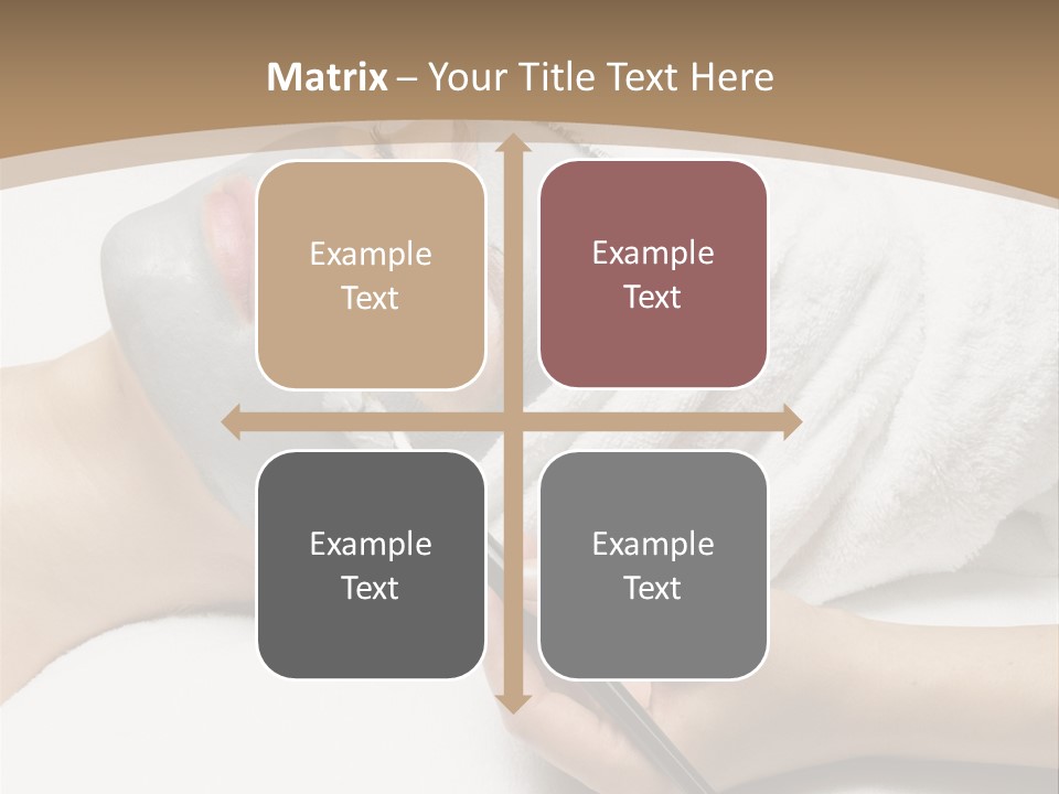 A Woman Getting A Facial Mask With A Brush PowerPoint Template