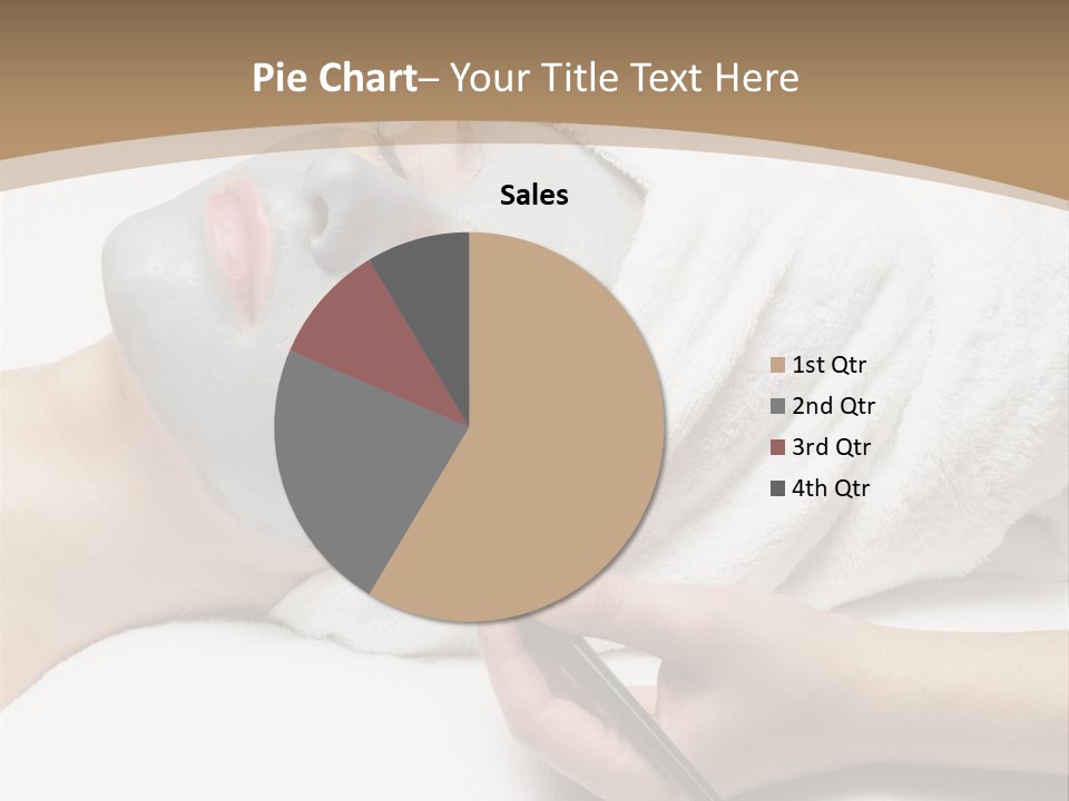A Woman Getting A Facial Mask With A Brush PowerPoint Template