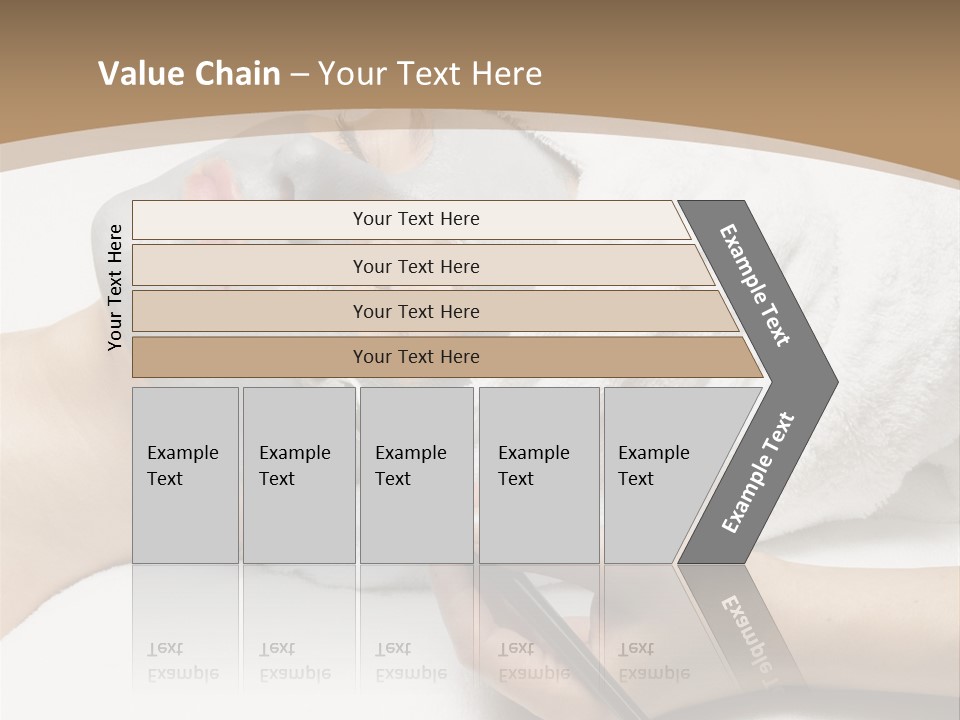 A Woman Getting A Facial Mask With A Brush PowerPoint Template