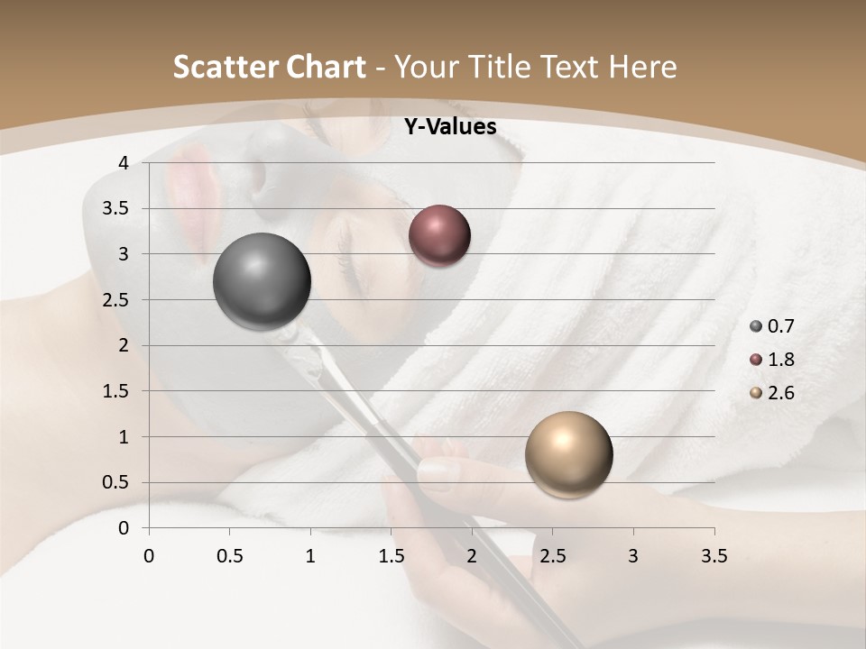 A Woman Getting A Facial Mask With A Brush PowerPoint Template