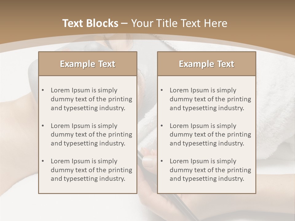 A Woman Getting A Facial Mask With A Brush PowerPoint Template