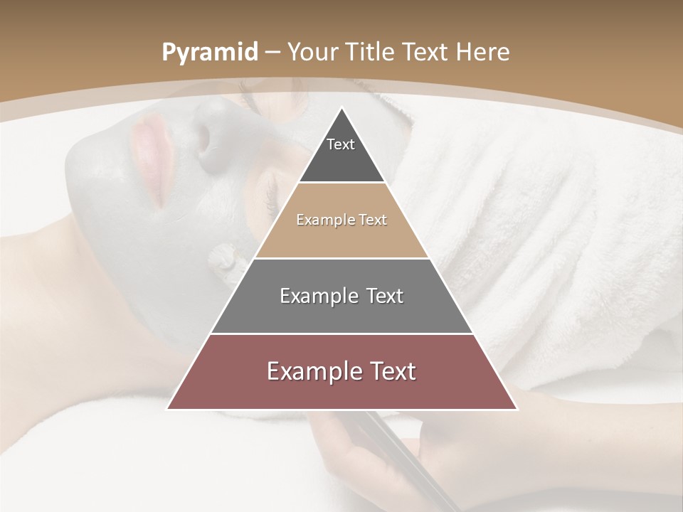 A Woman Getting A Facial Mask With A Brush PowerPoint Template