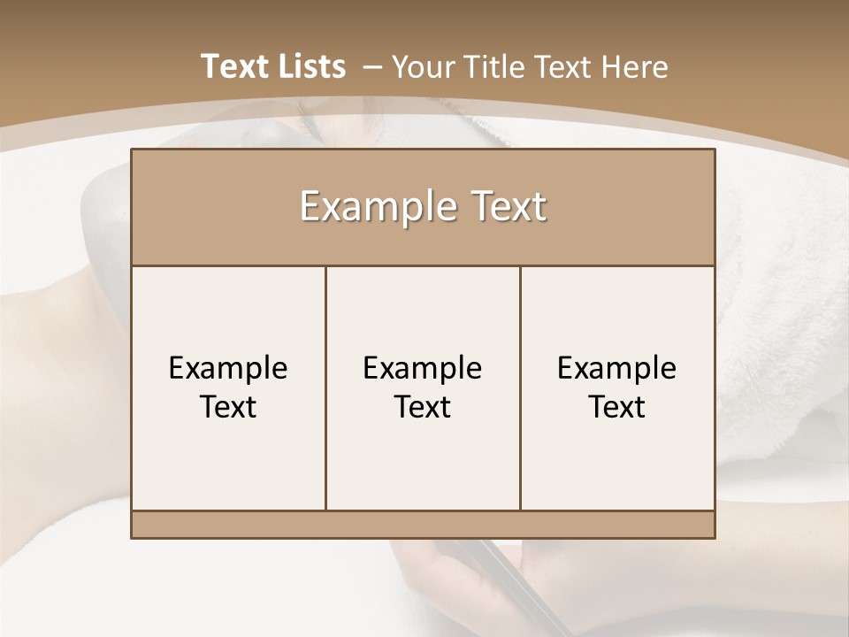 A Woman Getting A Facial Mask With A Brush PowerPoint Template