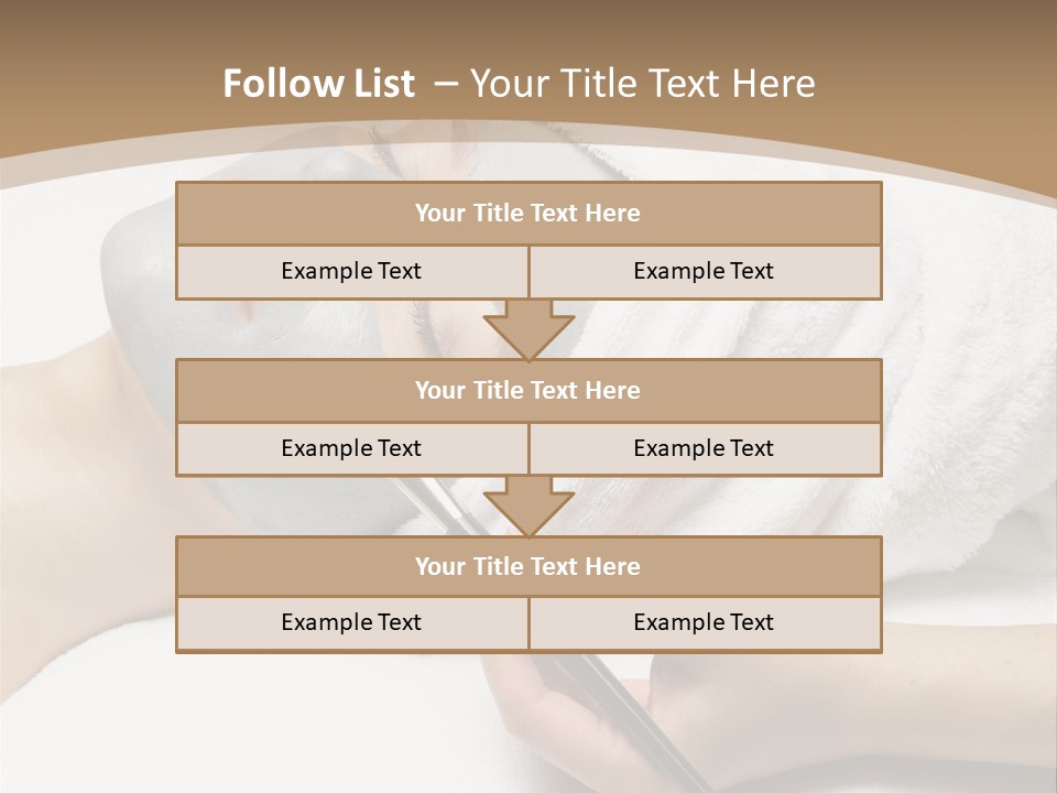 A Woman Getting A Facial Mask With A Brush PowerPoint Template