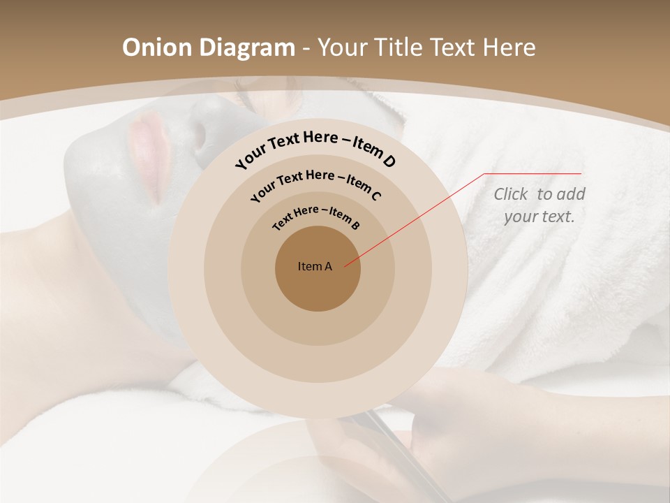 A Woman Getting A Facial Mask With A Brush PowerPoint Template