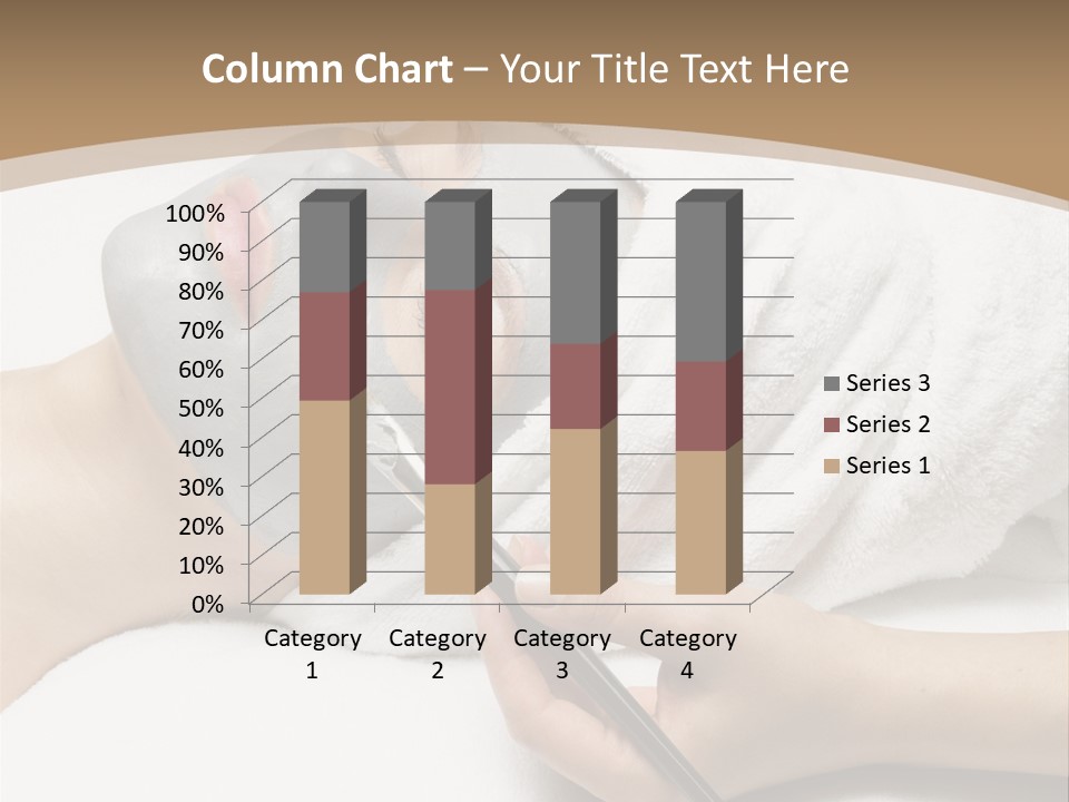 A Woman Getting A Facial Mask With A Brush PowerPoint Template