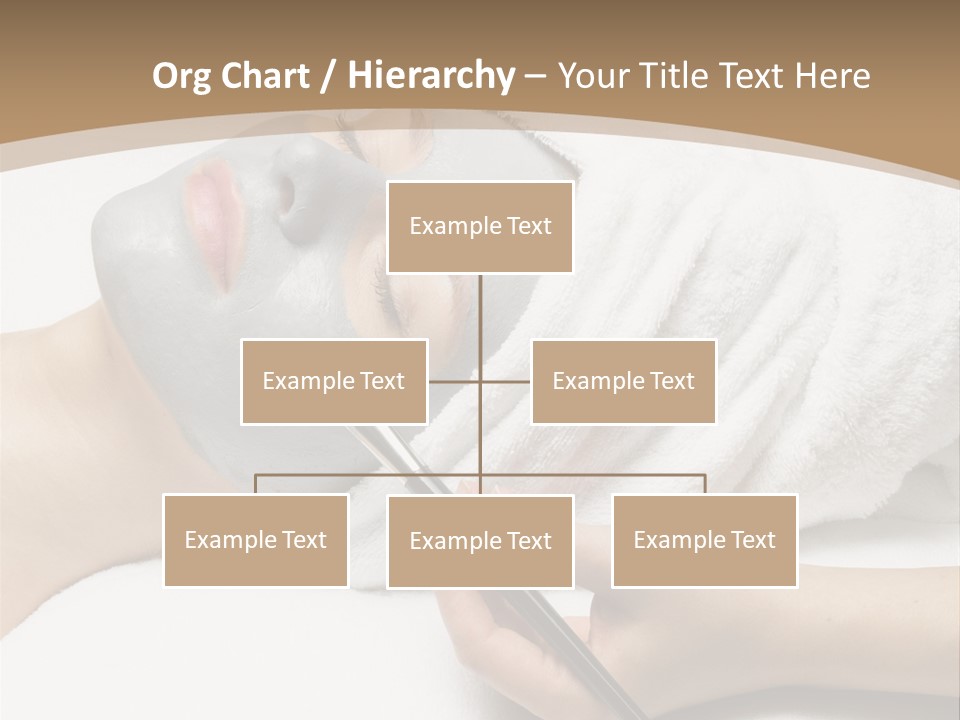 A Woman Getting A Facial Mask With A Brush PowerPoint Template
