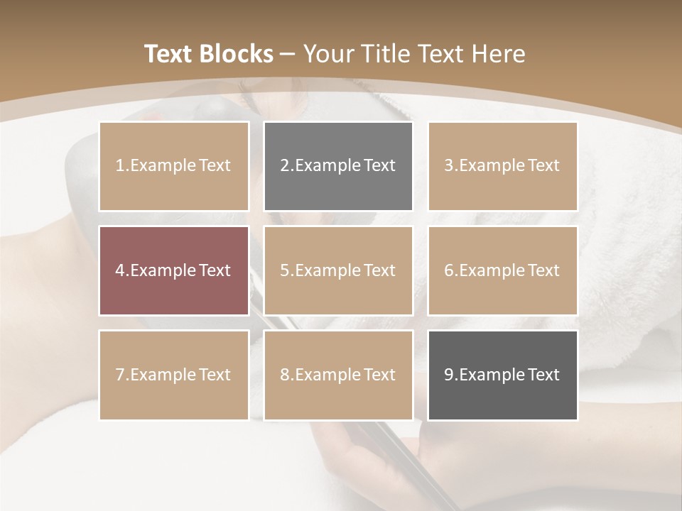 A Woman Getting A Facial Mask With A Brush PowerPoint Template