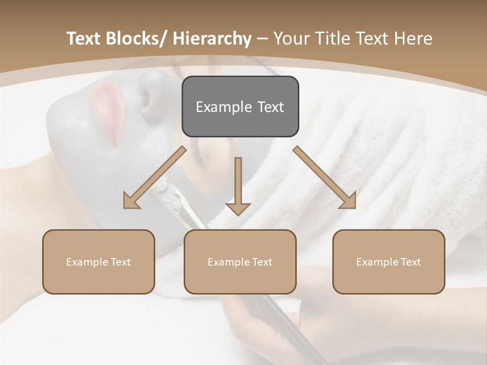 A Woman Getting A Facial Mask With A Brush PowerPoint Template