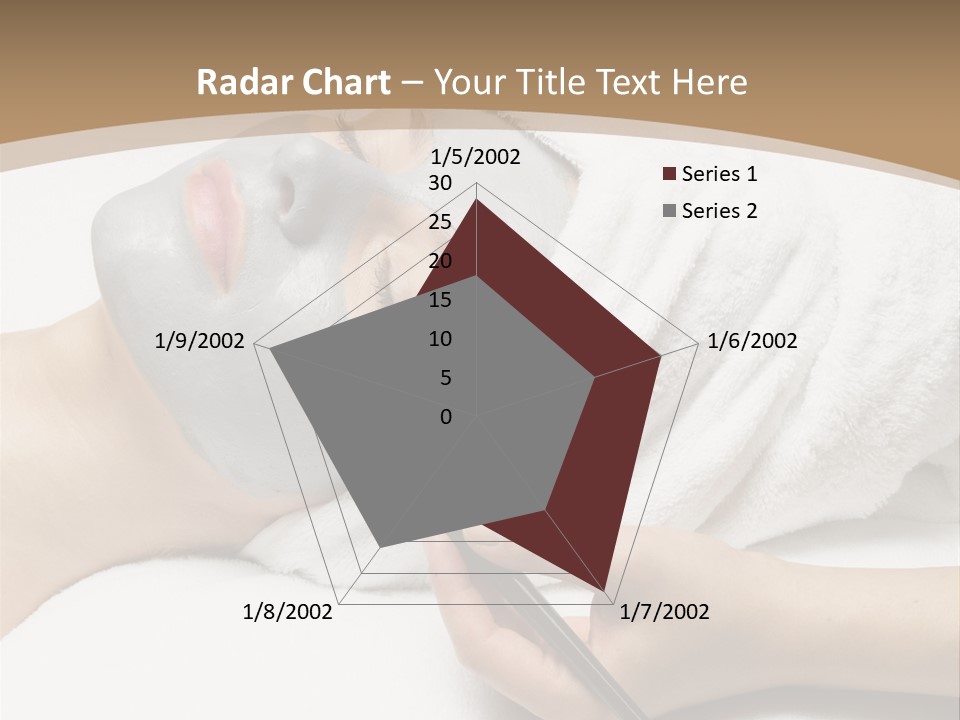 A Woman Getting A Facial Mask With A Brush PowerPoint Template