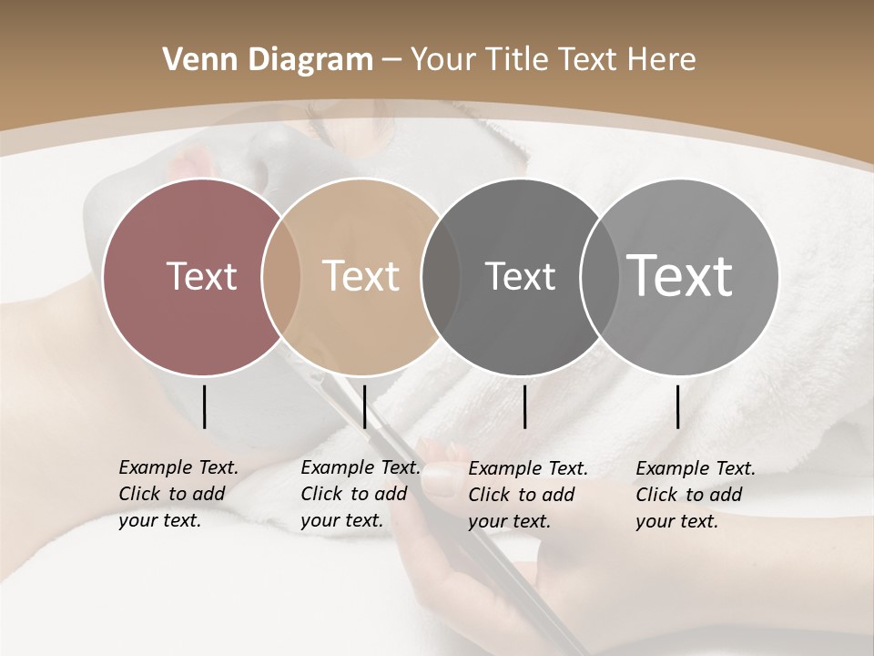 A Woman Getting A Facial Mask With A Brush PowerPoint Template