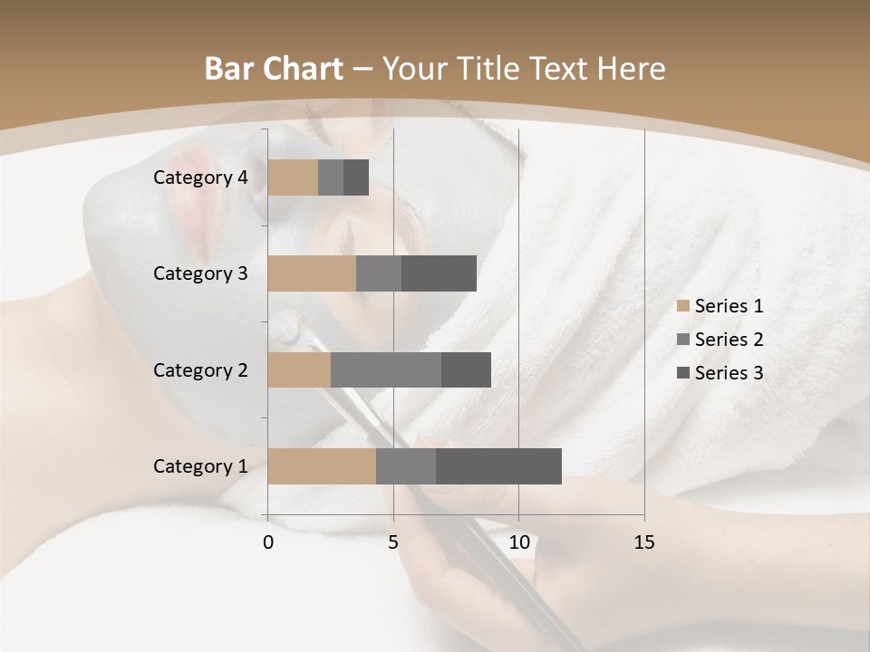 A Woman Getting A Facial Mask With A Brush PowerPoint Template