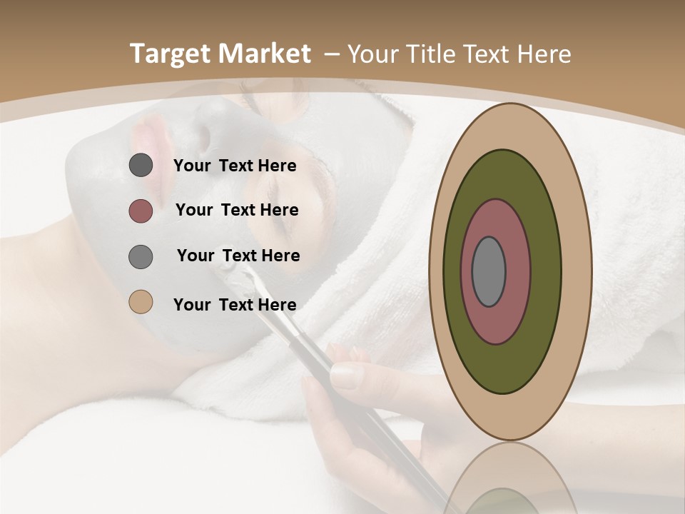 A Woman Getting A Facial Mask With A Brush PowerPoint Template