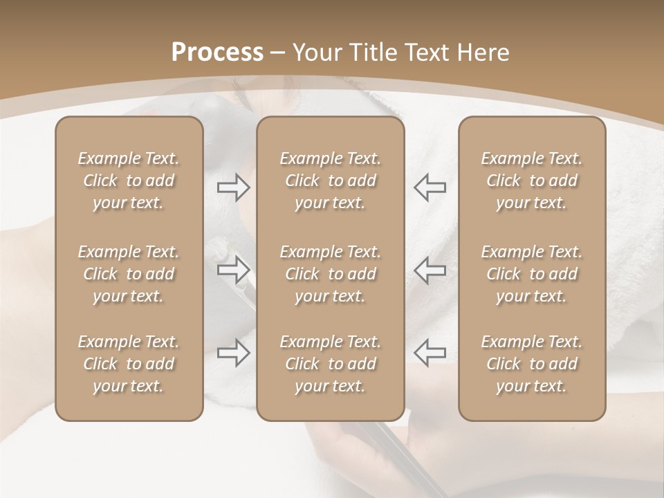 A Woman Getting A Facial Mask With A Brush PowerPoint Template