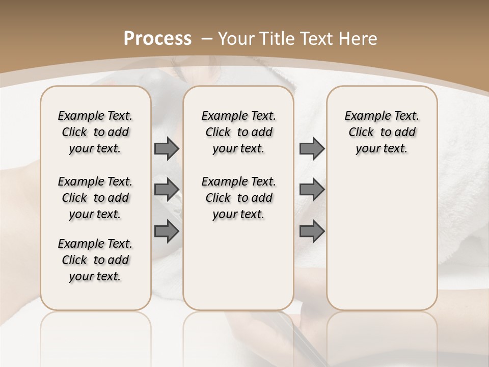 A Woman Getting A Facial Mask With A Brush PowerPoint Template