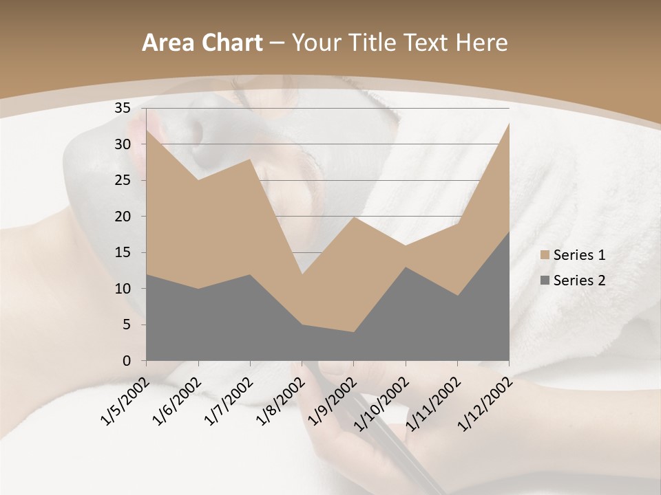 A Woman Getting A Facial Mask With A Brush PowerPoint Template