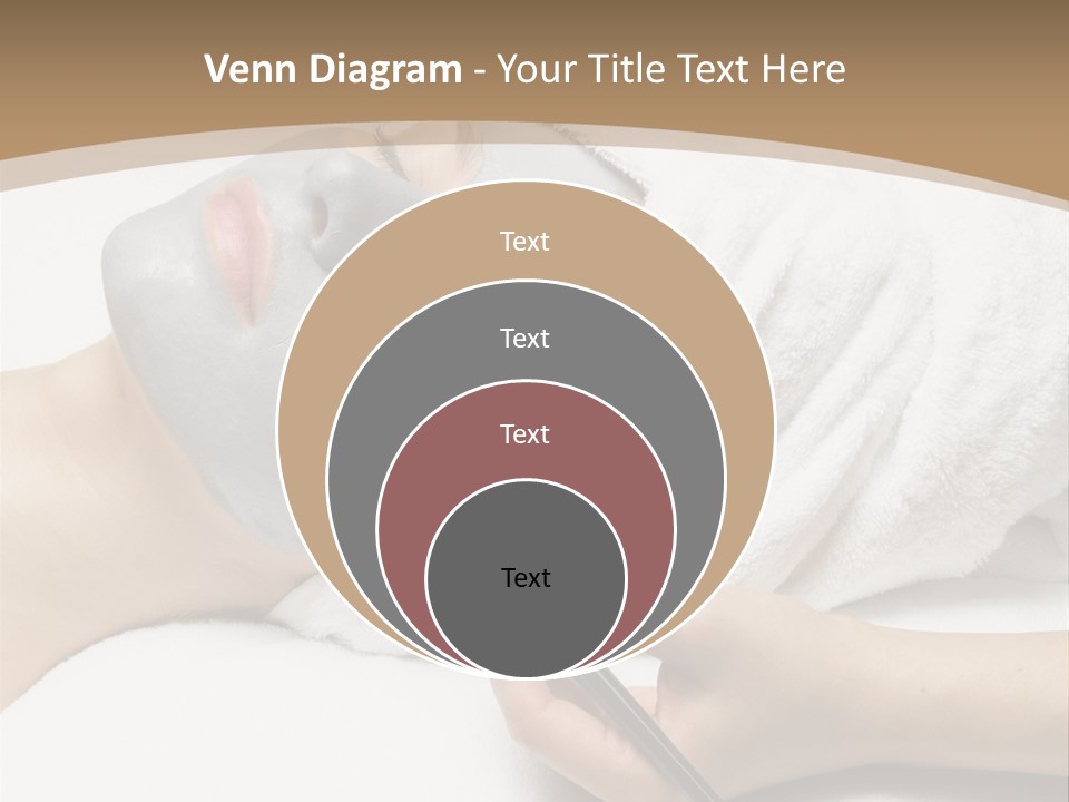 A Woman Getting A Facial Mask With A Brush PowerPoint Template